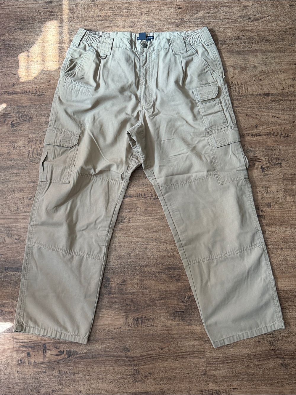Men's Cargo Pants - Tan Casual Utility size 36x30